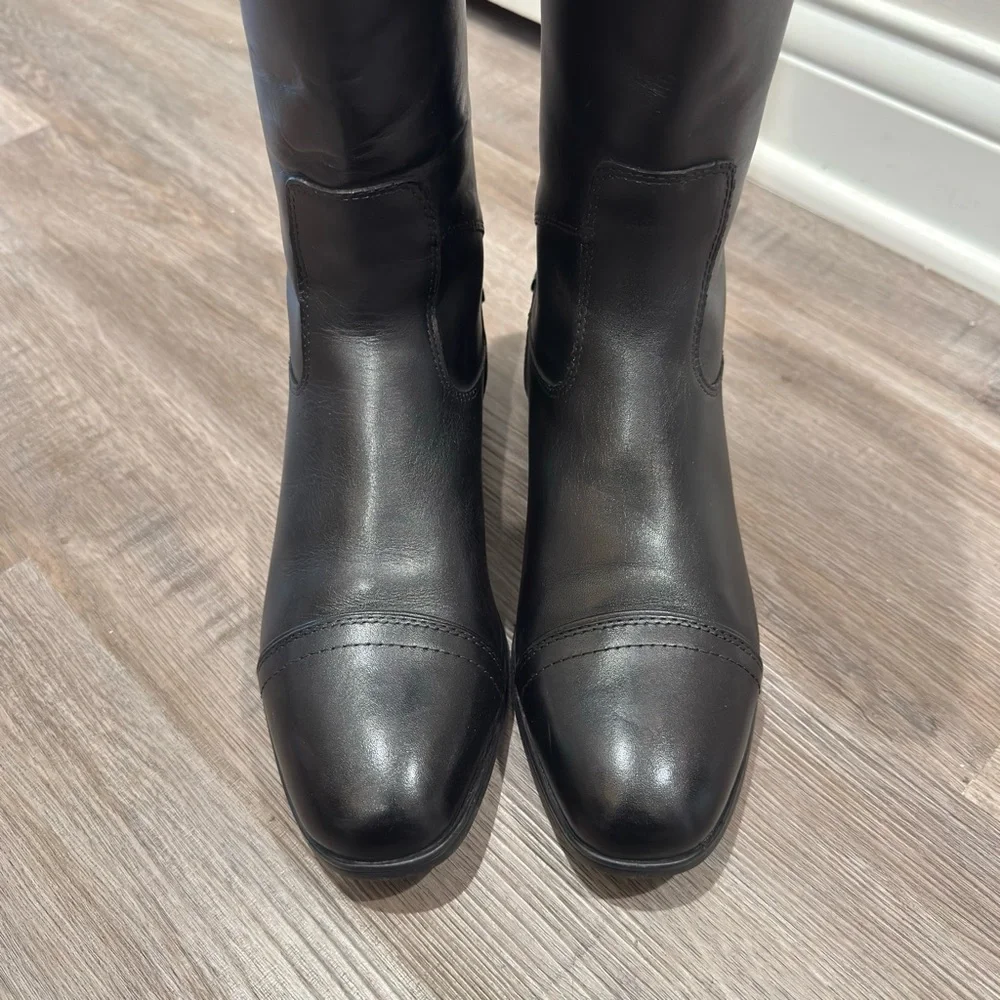 Ariat Kinsley Dress Tall Riding Black Leather Boots - Picture 6 of 14